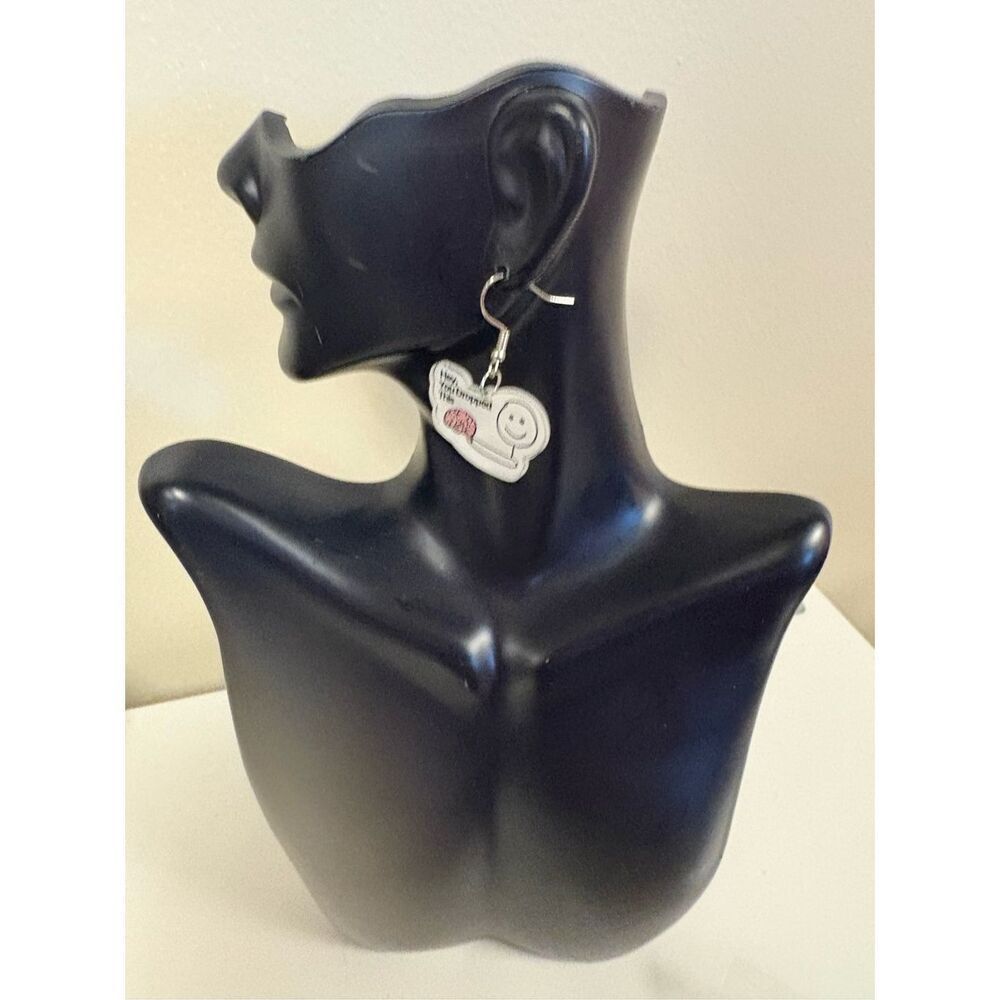 You Dropped Your Brain Statement Earrings